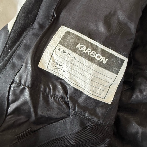 Karbon Boys Size 10 Black and Blue Hooded Jacket - Picture 4 of 12